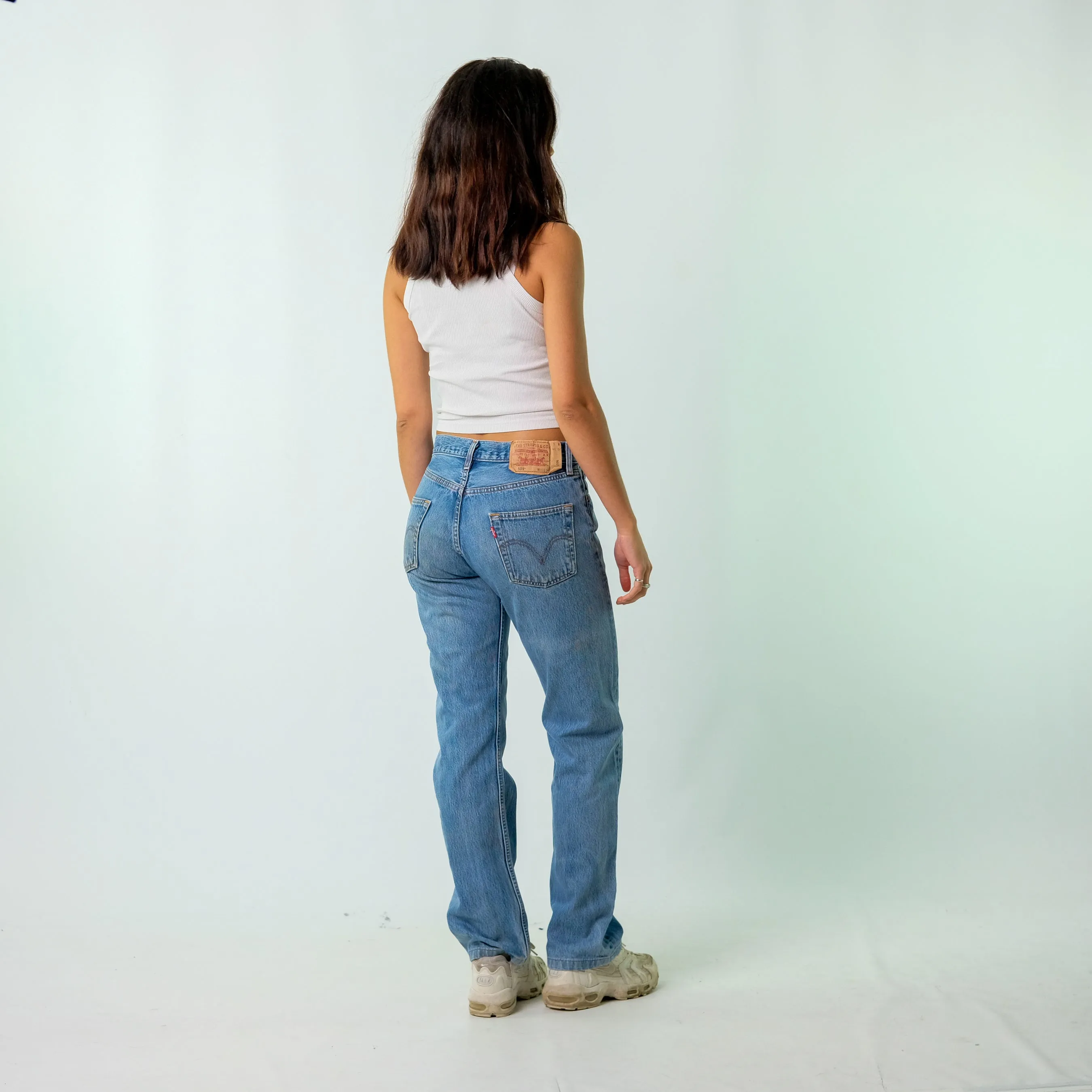 Blue 90s Levi's Denim Jeans Baggy Pants (30x34)