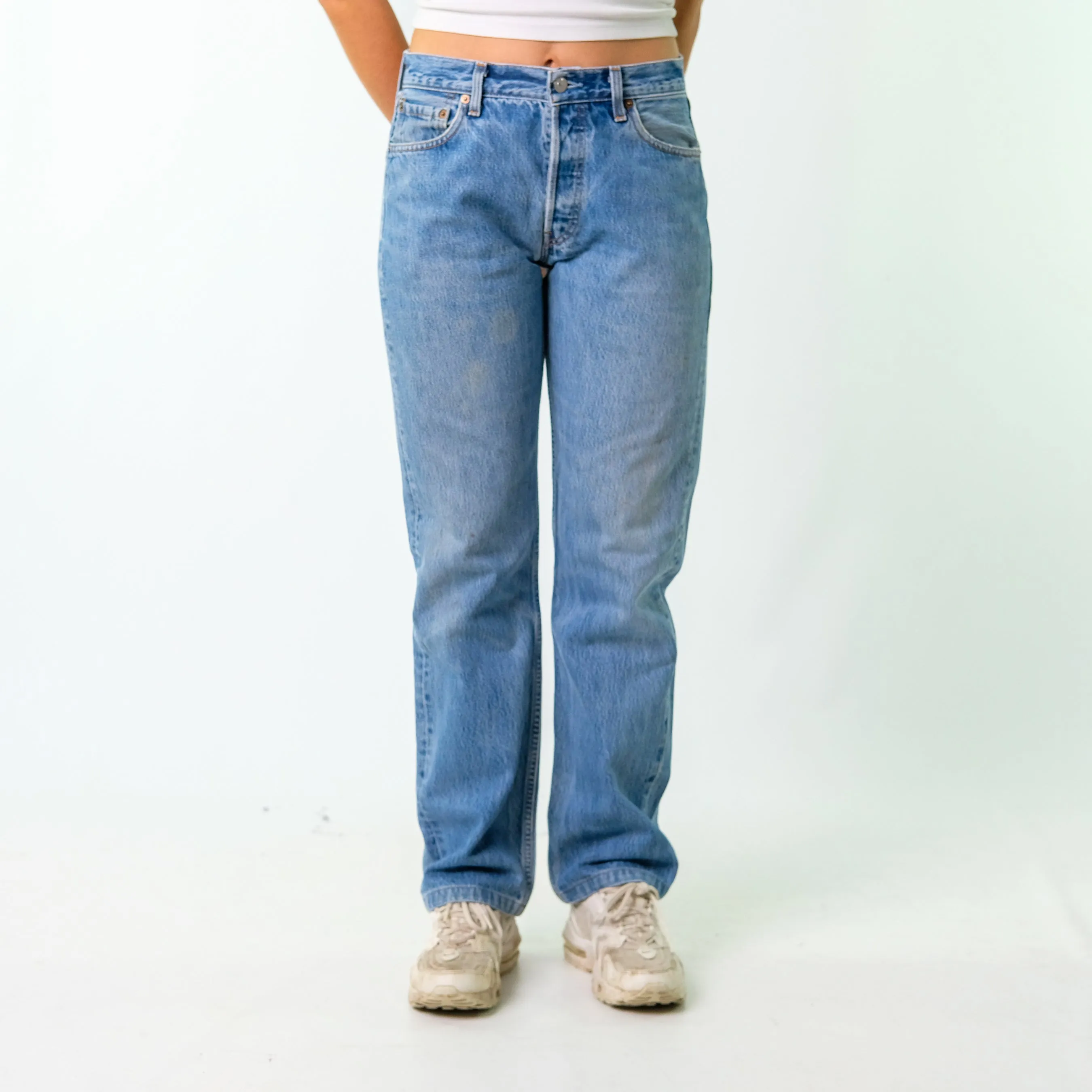 Blue 90s Levi's Denim Jeans Baggy Pants (30x34)