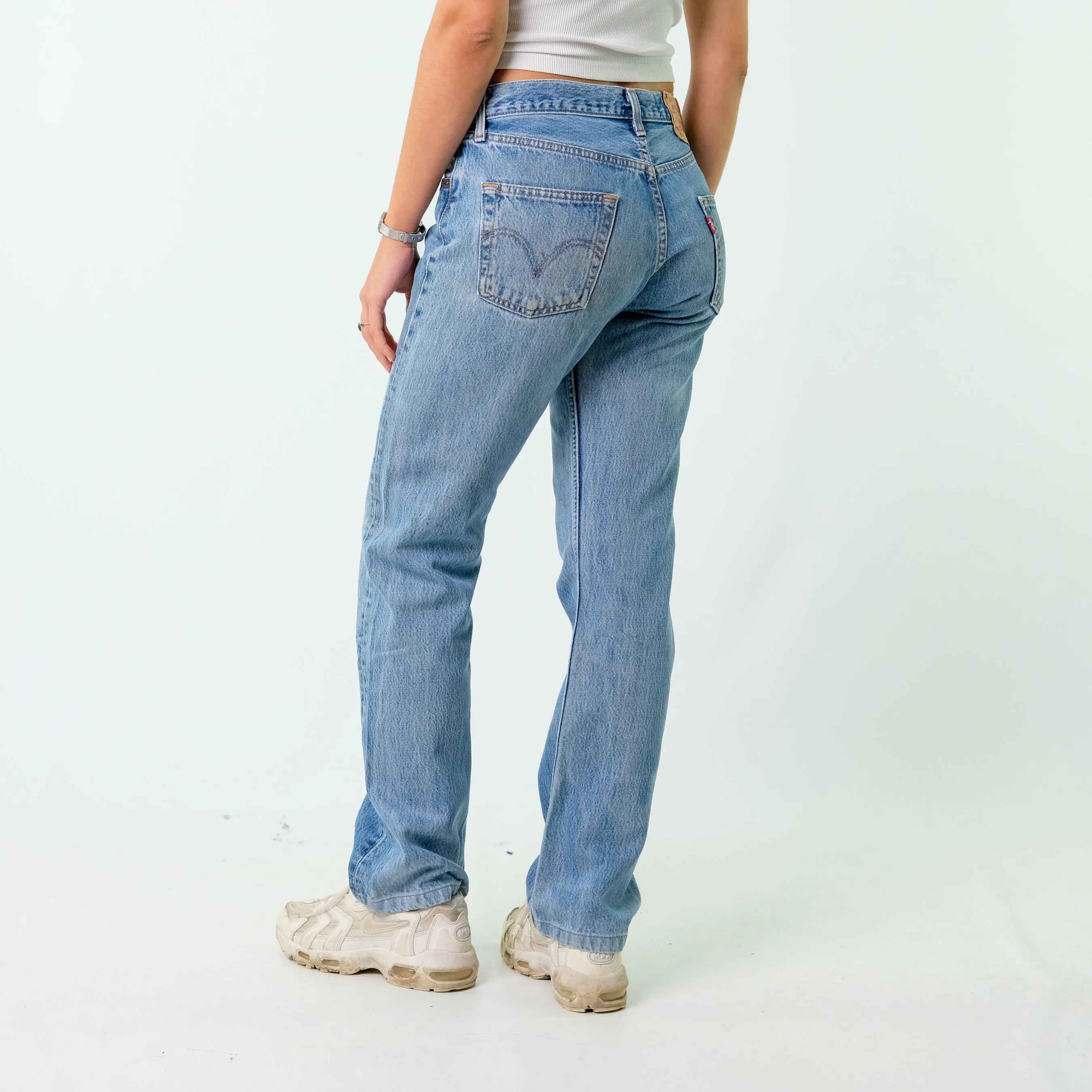 Blue 90s Levi's Denim Jeans Baggy Pants (30x34)