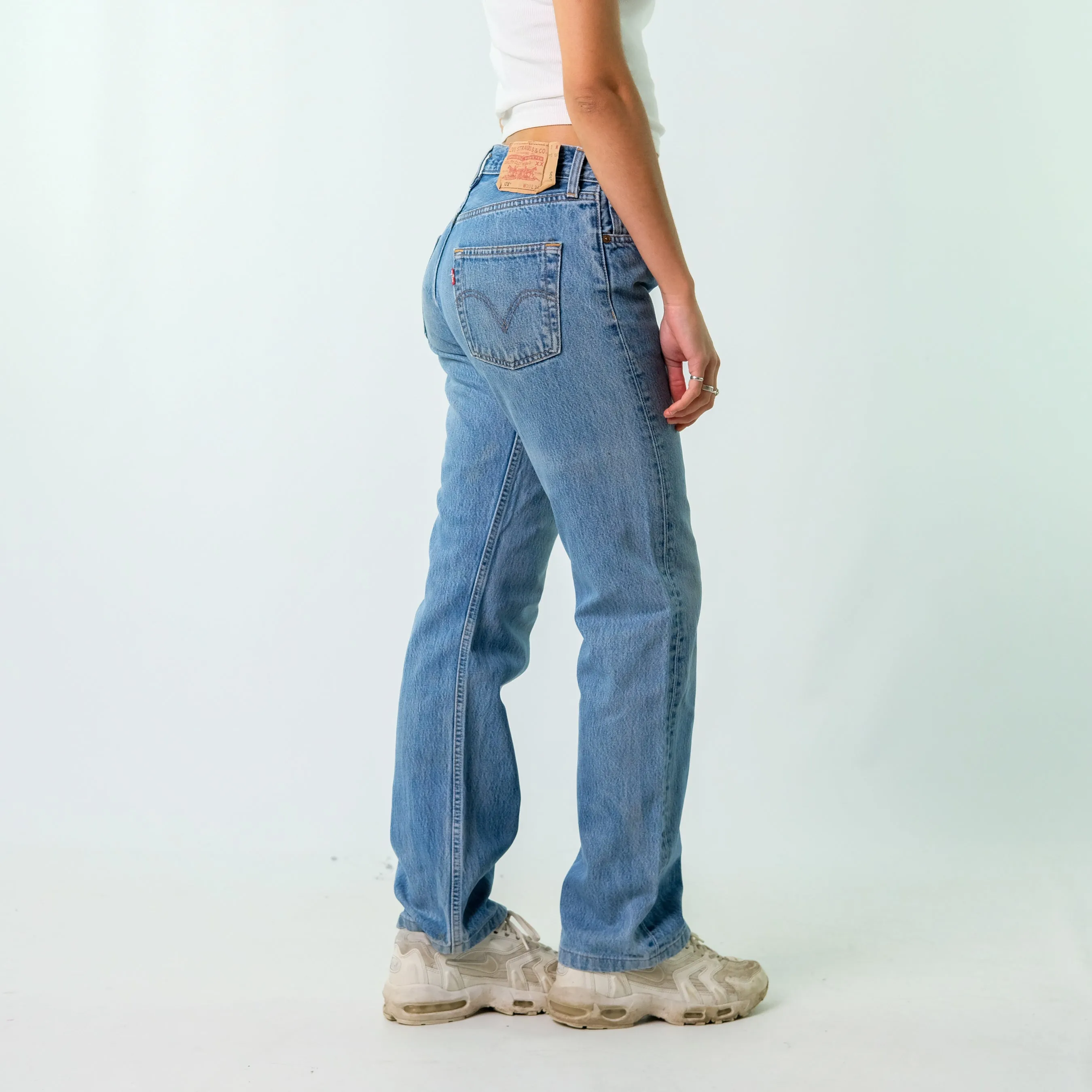 Blue 90s Levi's Denim Jeans Baggy Pants (30x34)