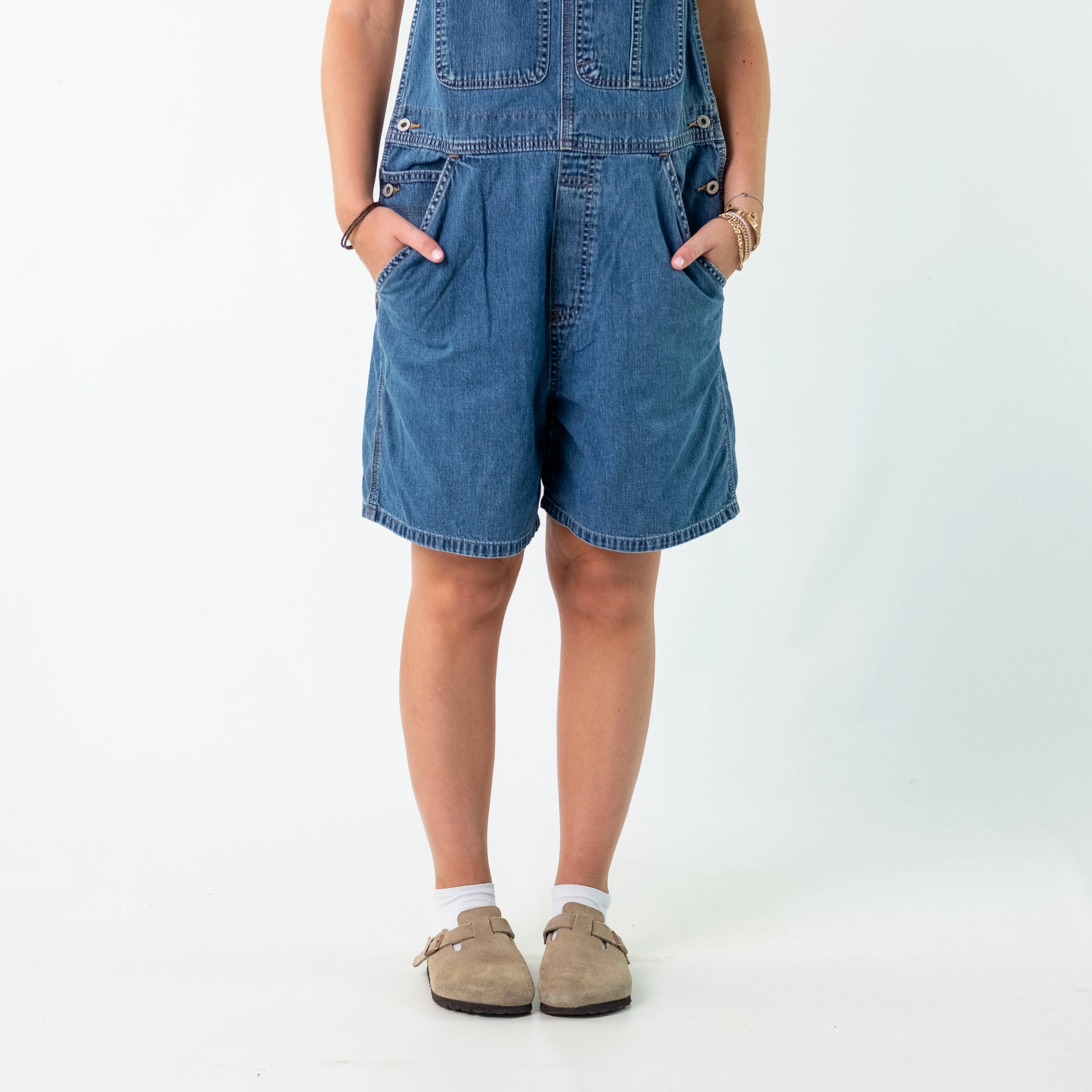 Blue 90s  Old navy brand Denim Carpenter Jeans Baggy Dungarees (36x14)