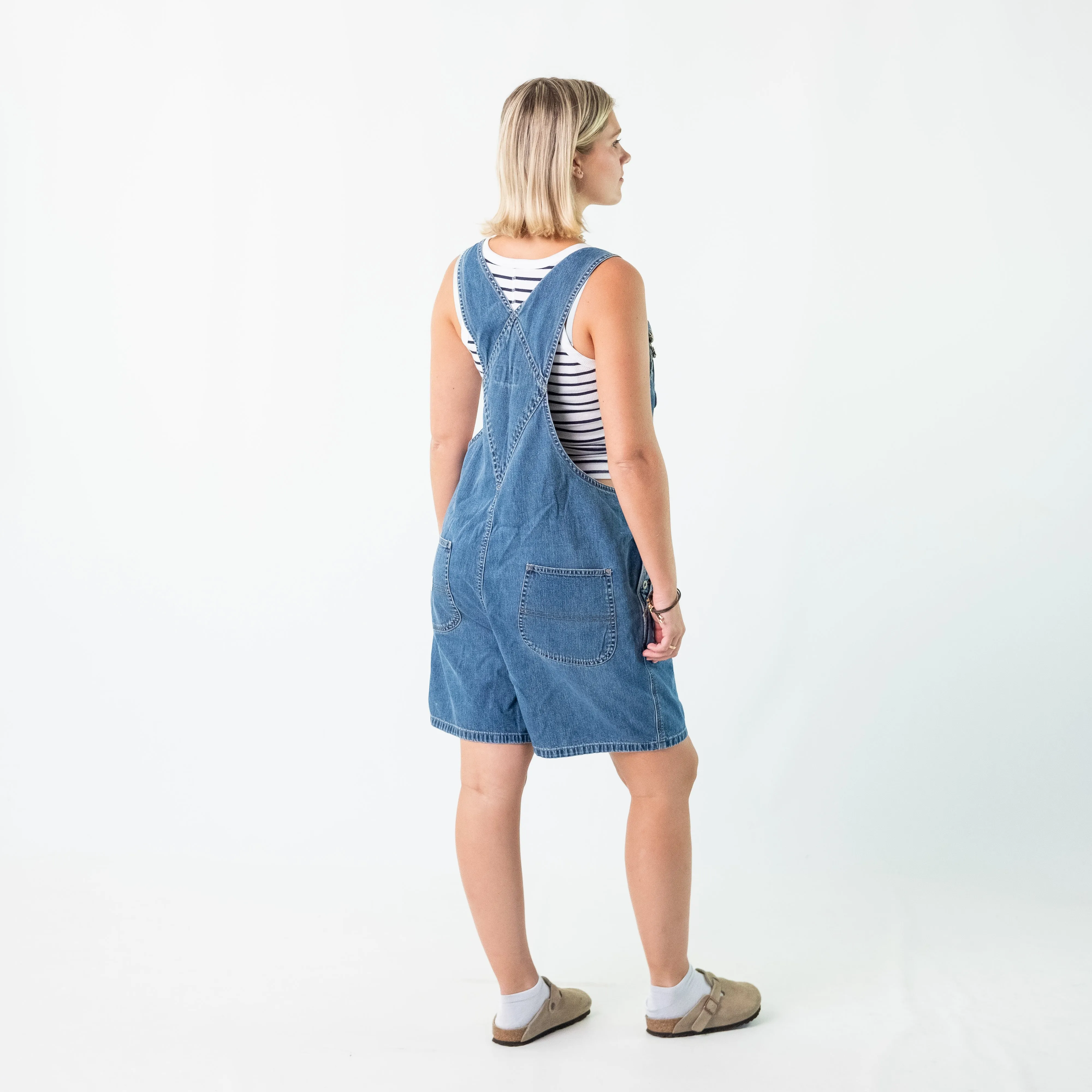 Blue 90s  Old navy brand Denim Carpenter Jeans Baggy Dungarees (36x14)