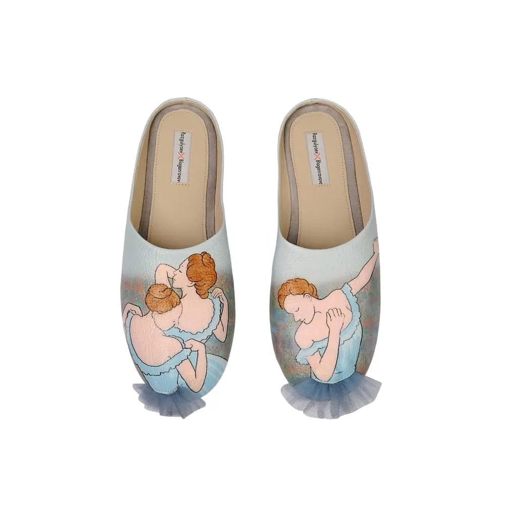 Stylish Blue Dancer Slippers