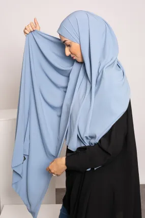 Blue jeans hijab silk medina