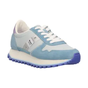 Blue S4MILLEN01/LEM Women's Lace-up Sneakers Azure