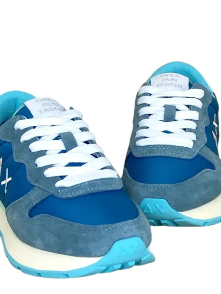 Blue Sneakers Z33201 Ally Solid Nylon