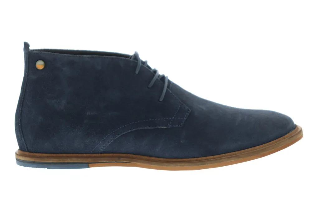 Blue Suede Chukka Boots - Frank Strachan MFW871 Men's Lace Up