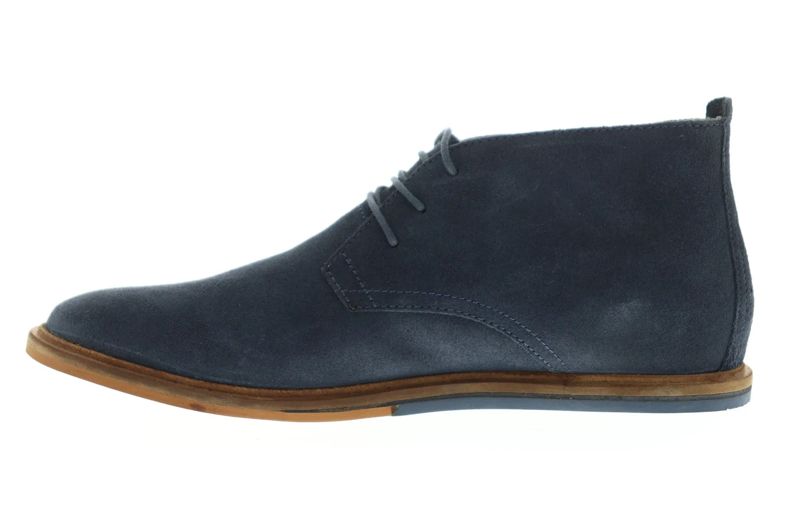 Blue Suede Chukka Boots - Frank Strachan MFW871 Men's Lace Up