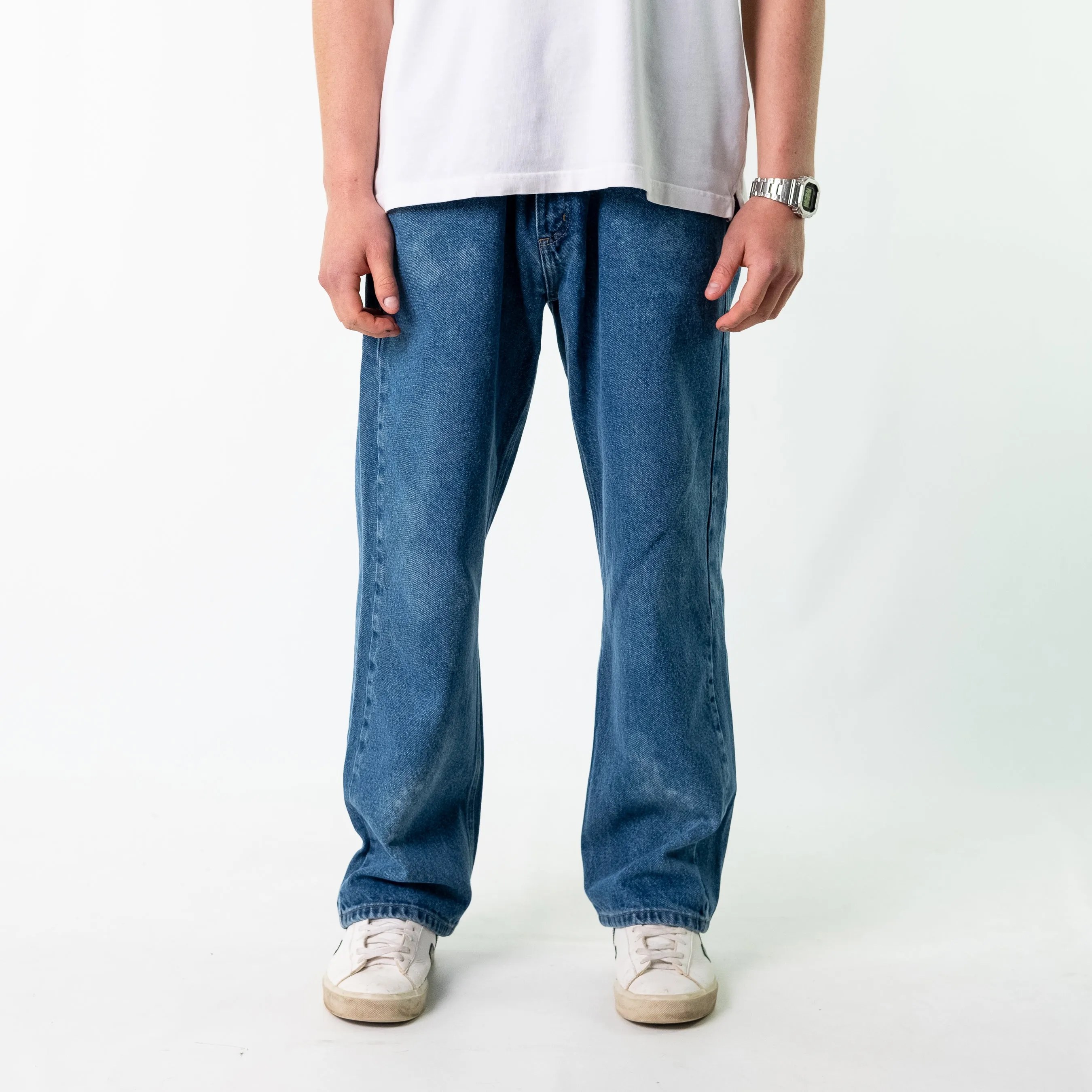 Blue y2ks Carhartt Denim Jeans Baggy Pants (38x30)