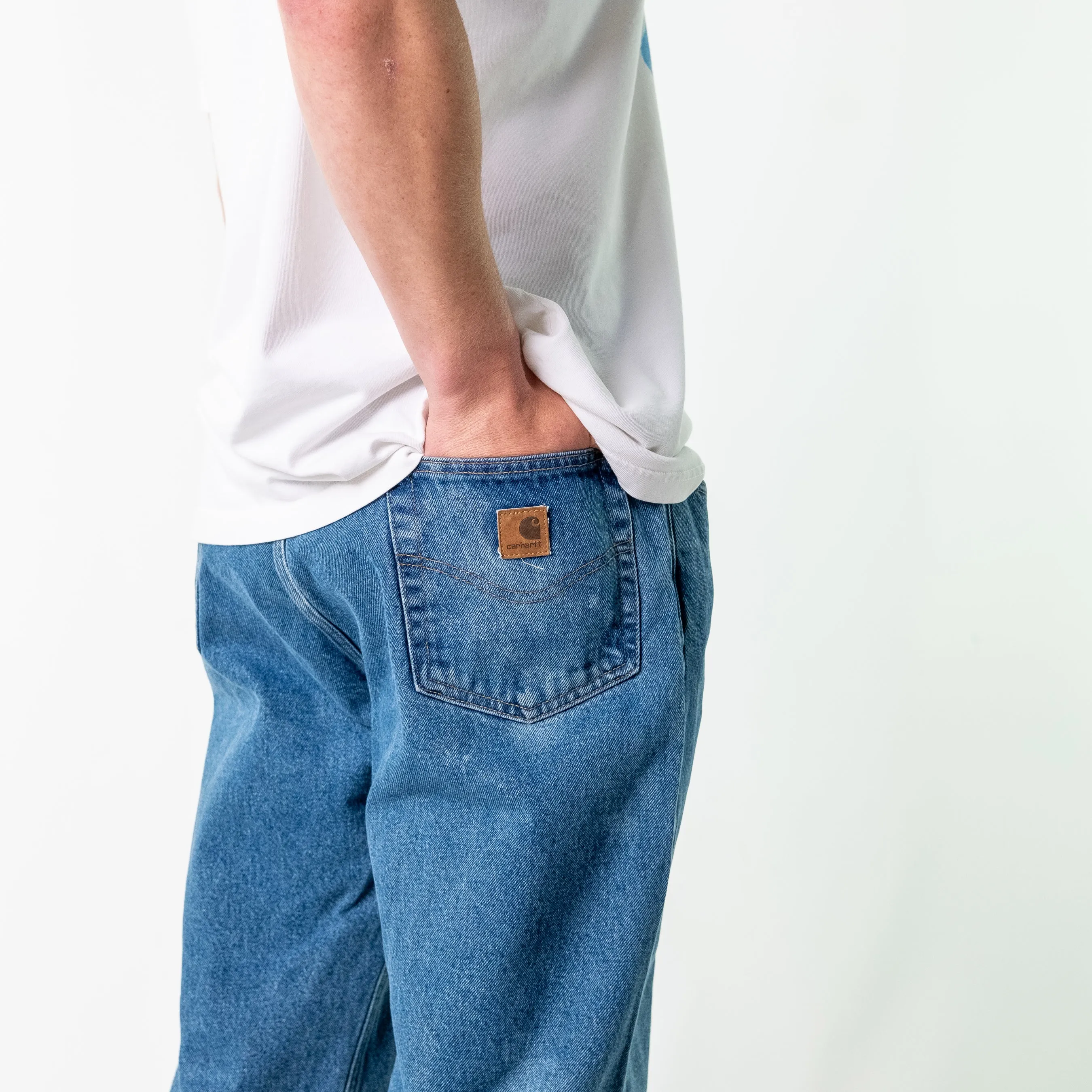 Blue y2ks Carhartt Denim Jeans Baggy Pants (38x30)