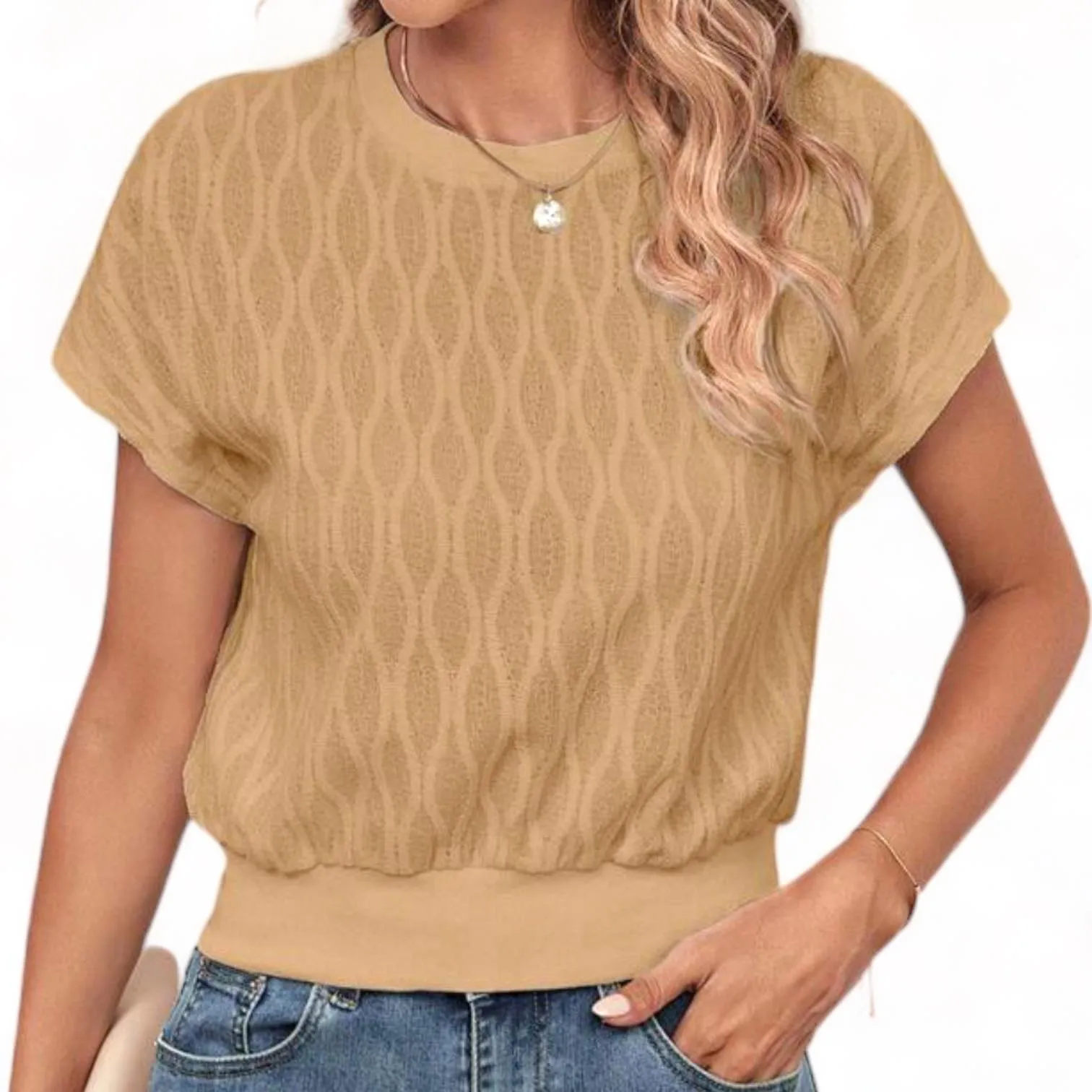 Geo Pattern Knit Top