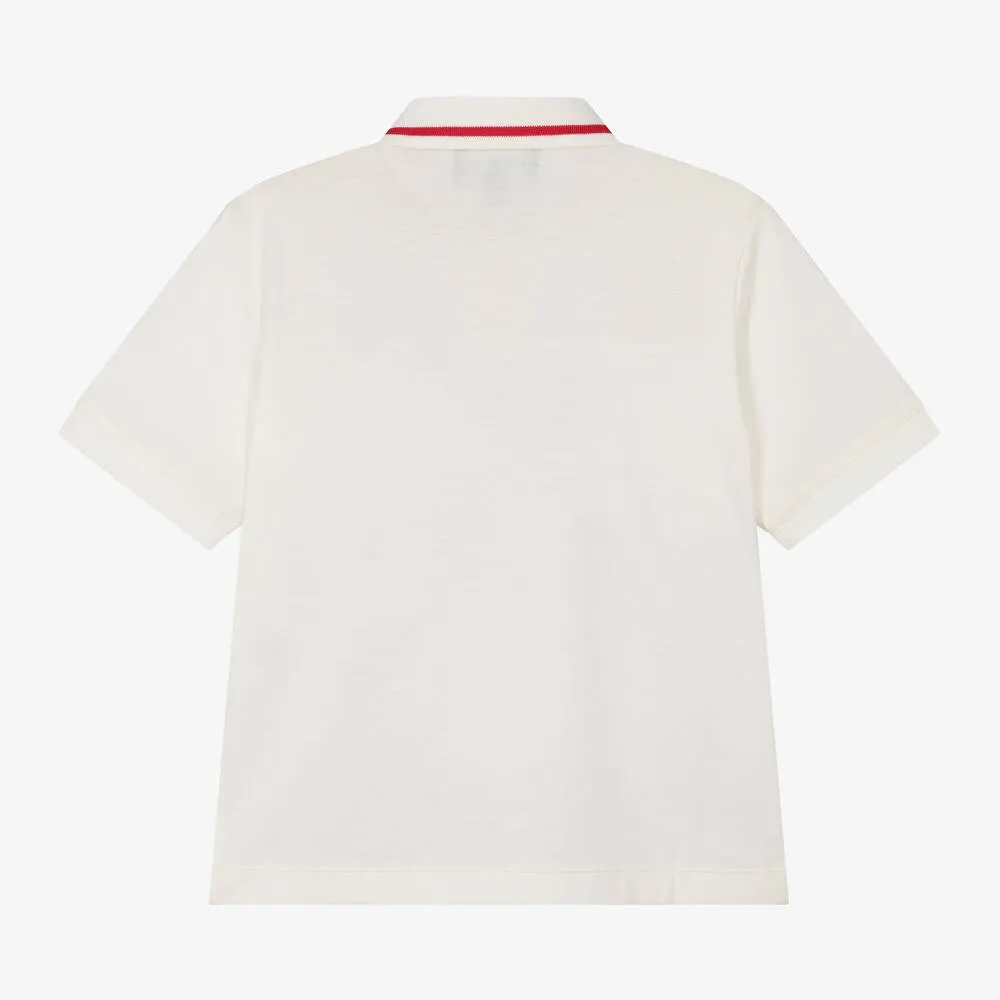 Boys Ivory Polo Shirt