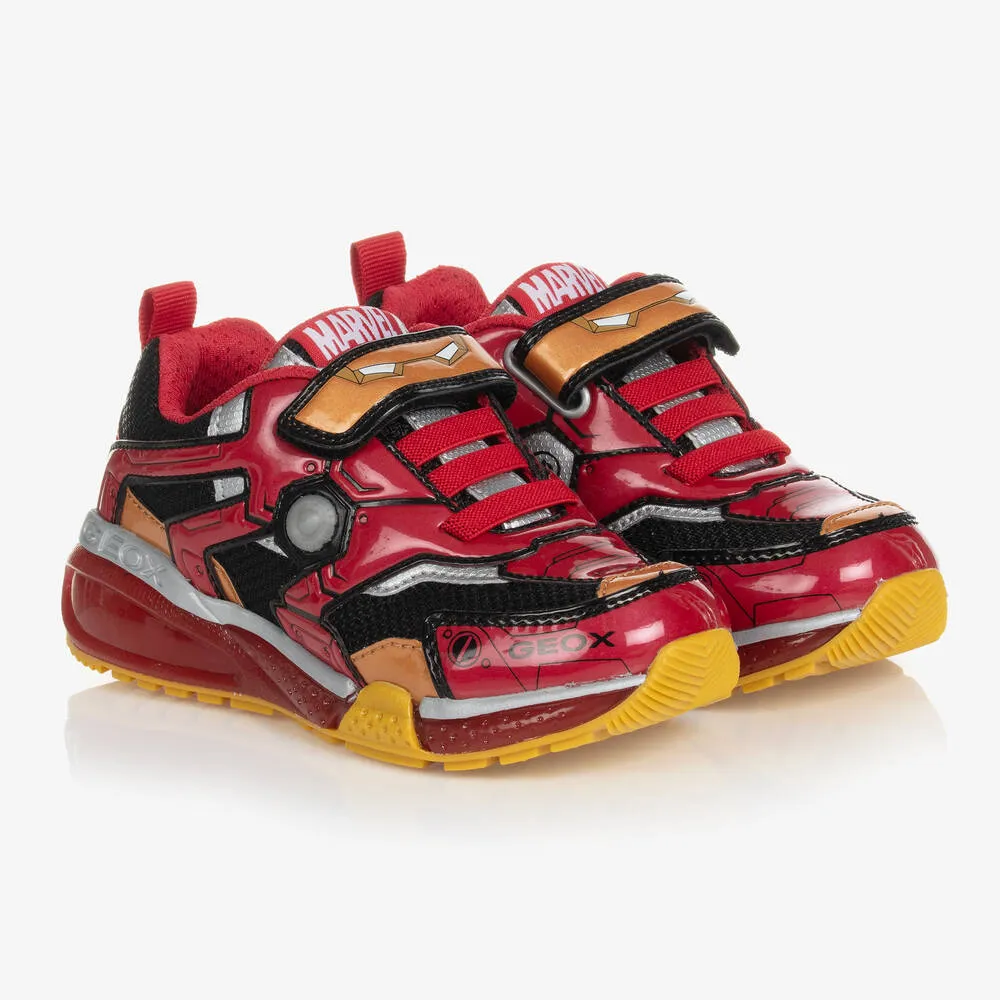 Boys Red Marvel Trainers