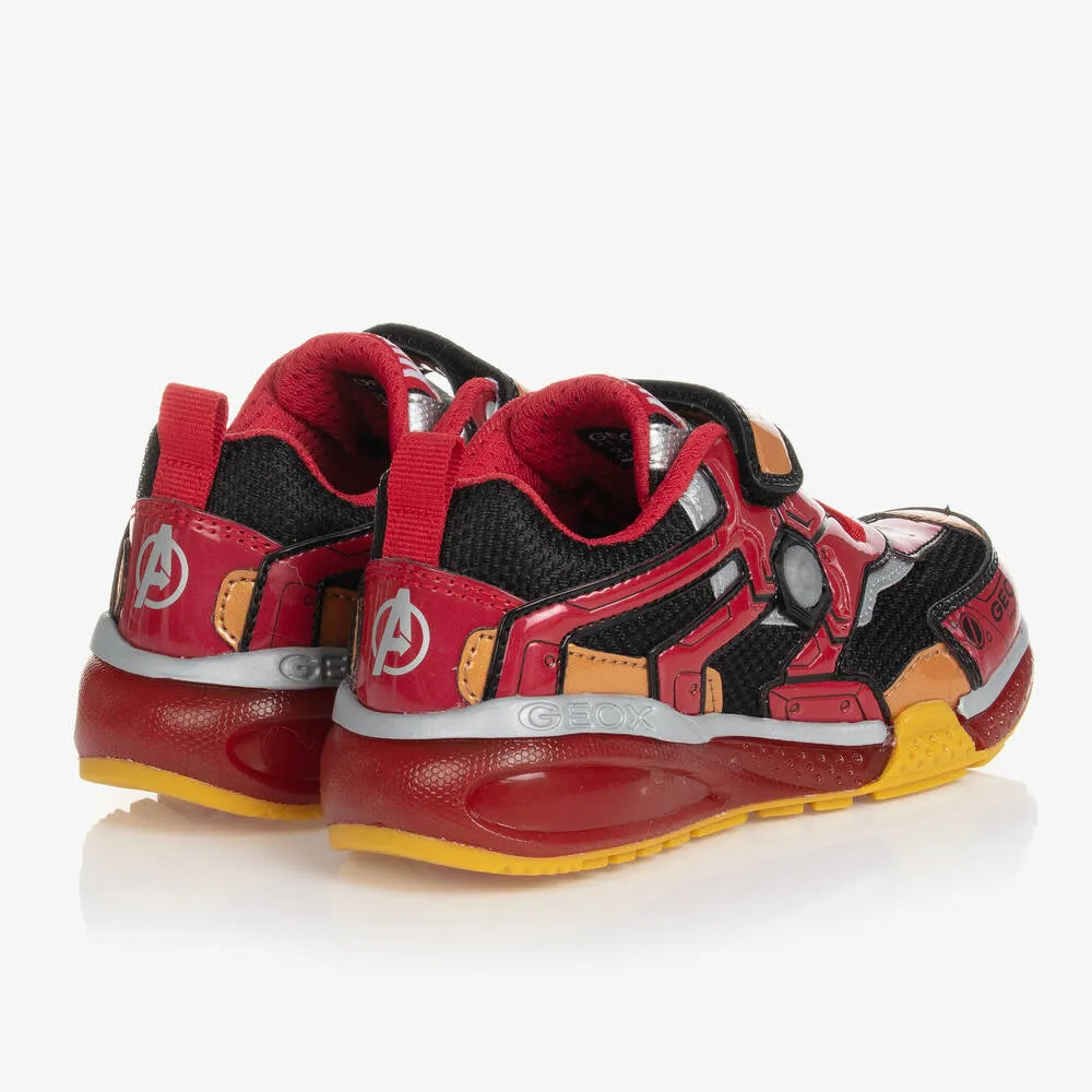 Boys Red Marvel Trainers