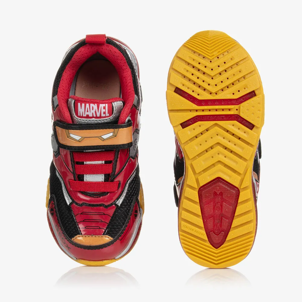 Boys Red Marvel Trainers