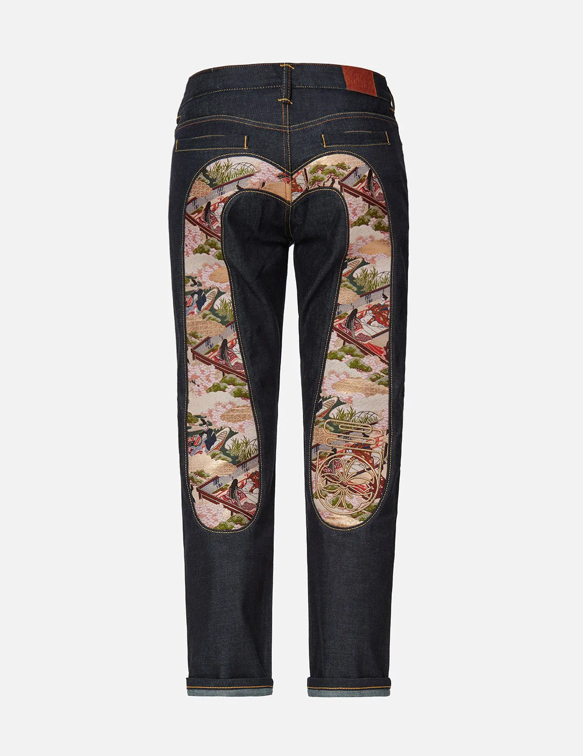 Brocade Daicock Insert Boyfriend Jeans