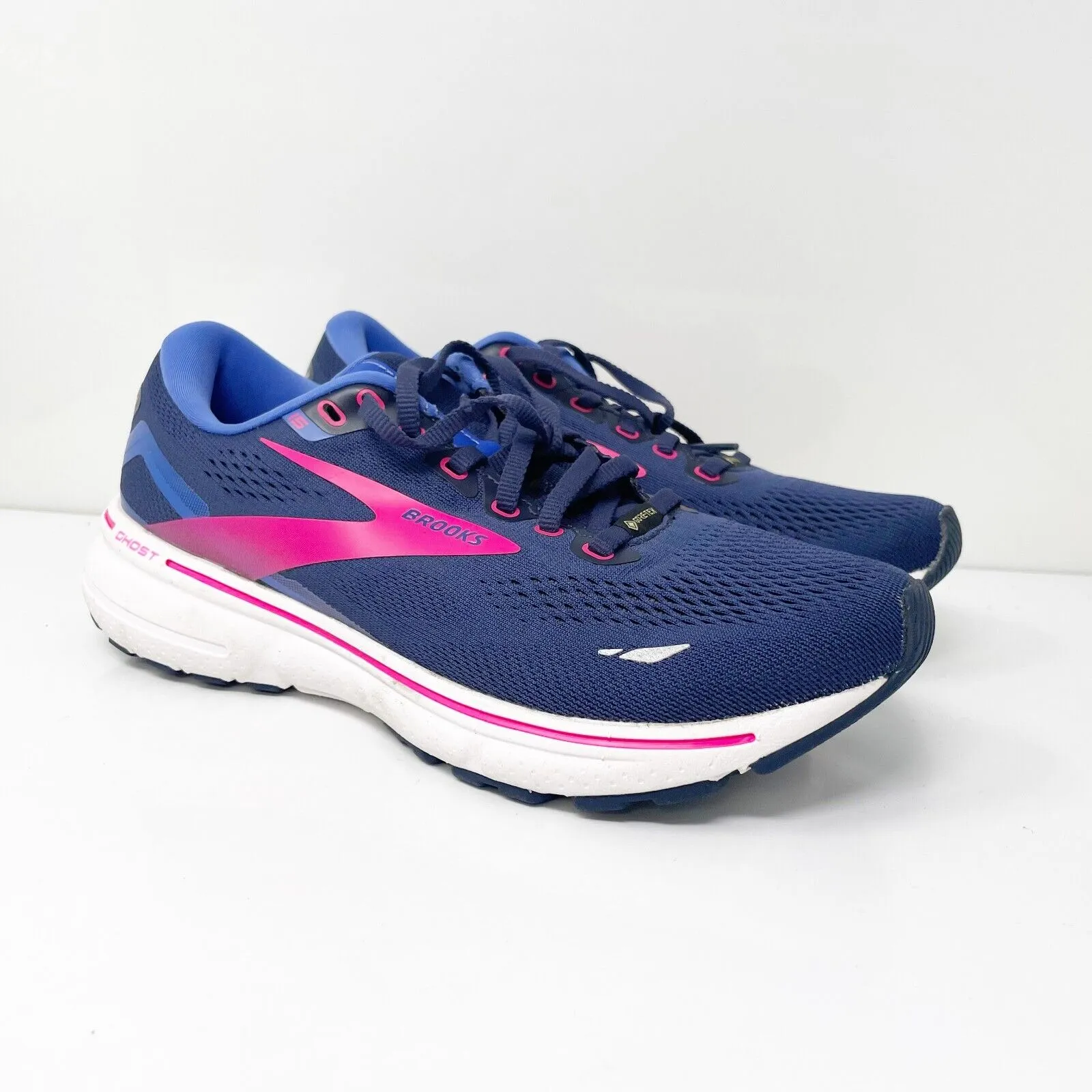 Brooks Womens Ghost 15 GTX 1203821B460 Blue Running Shoes Sneakers Size 9 B