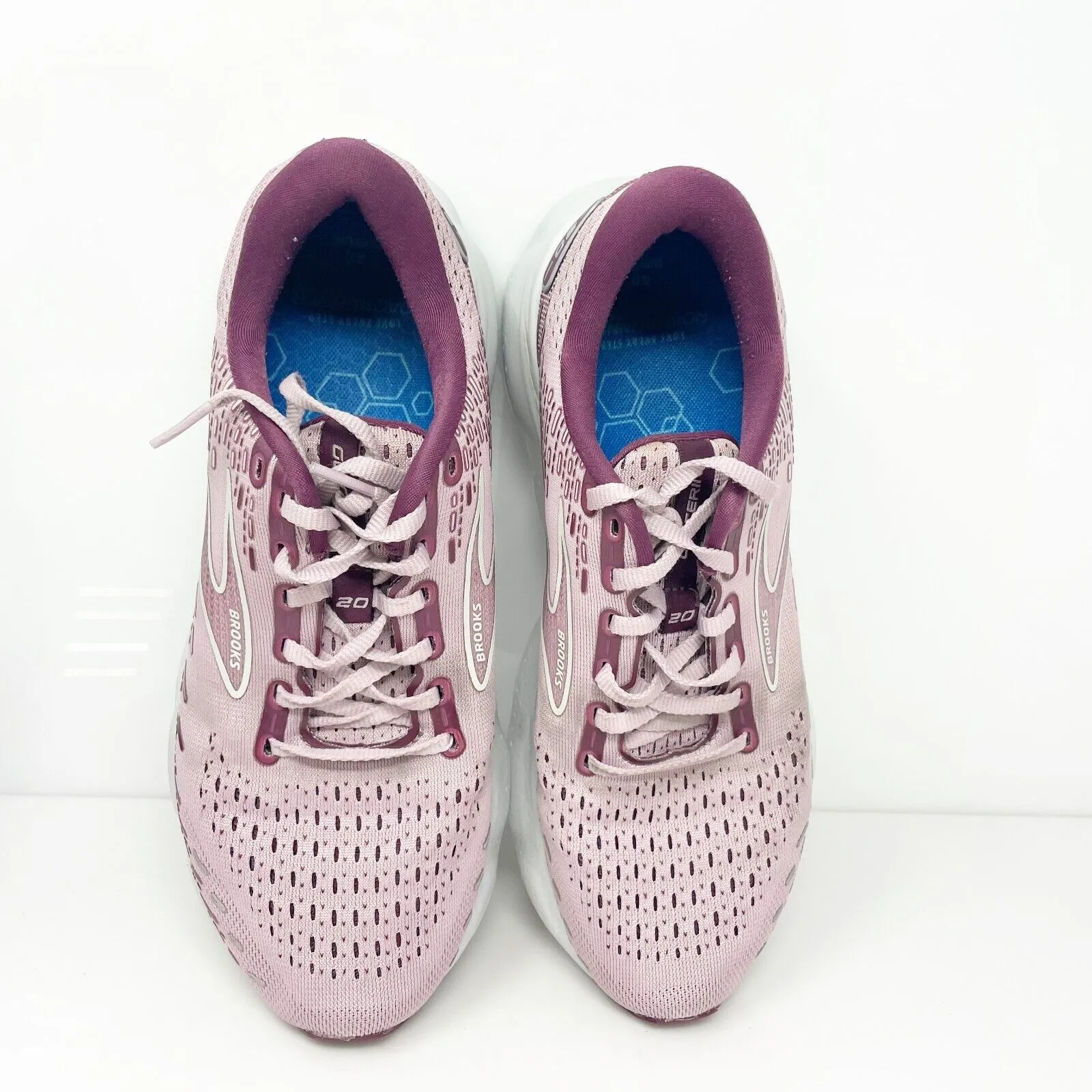 Brooks Womens Glycerin 20 1203691B577 Pink Running Shoes Sneakers Size 9.5 B