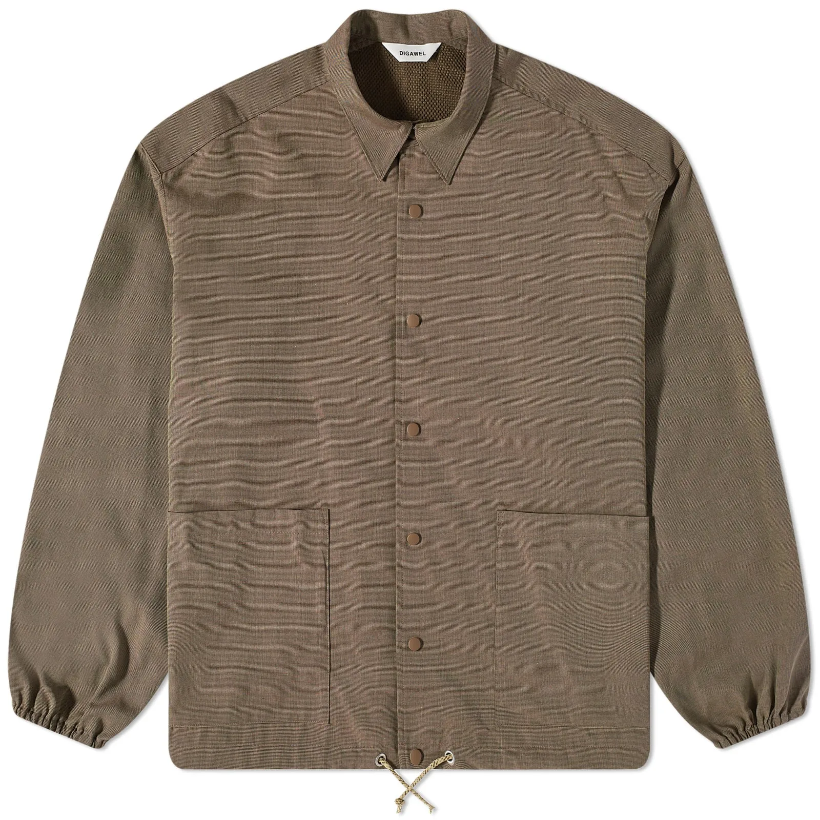 Brown Coach Shirt Jacket by DIGAWEL