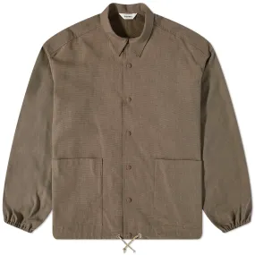 Brown Coach Shirt Jacket by DIGAWEL