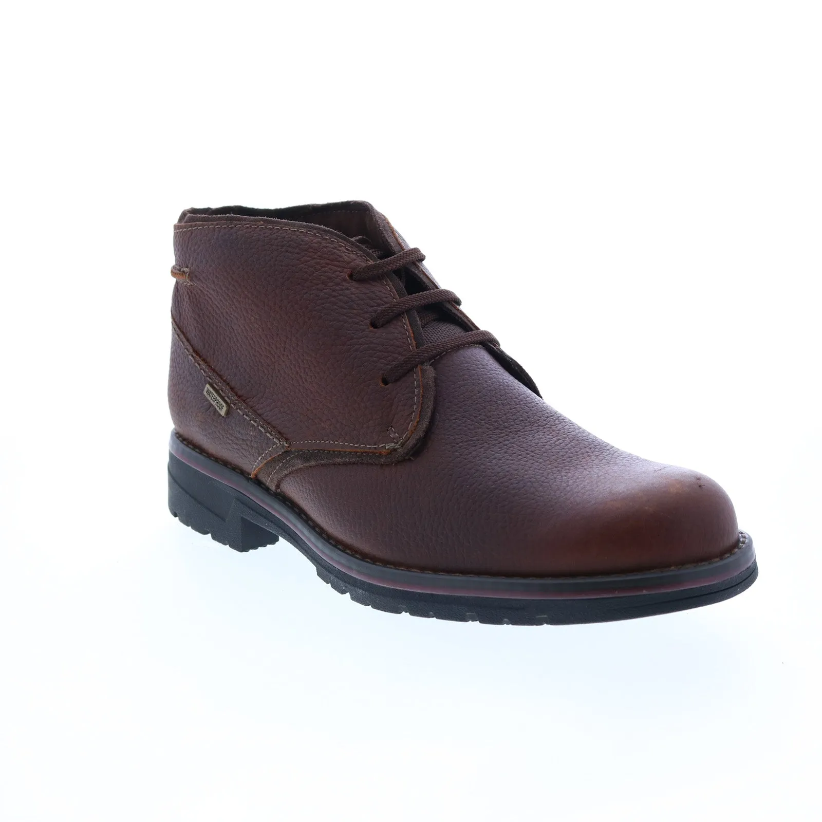 Brown Wide Leather Chukka Boots 26163605