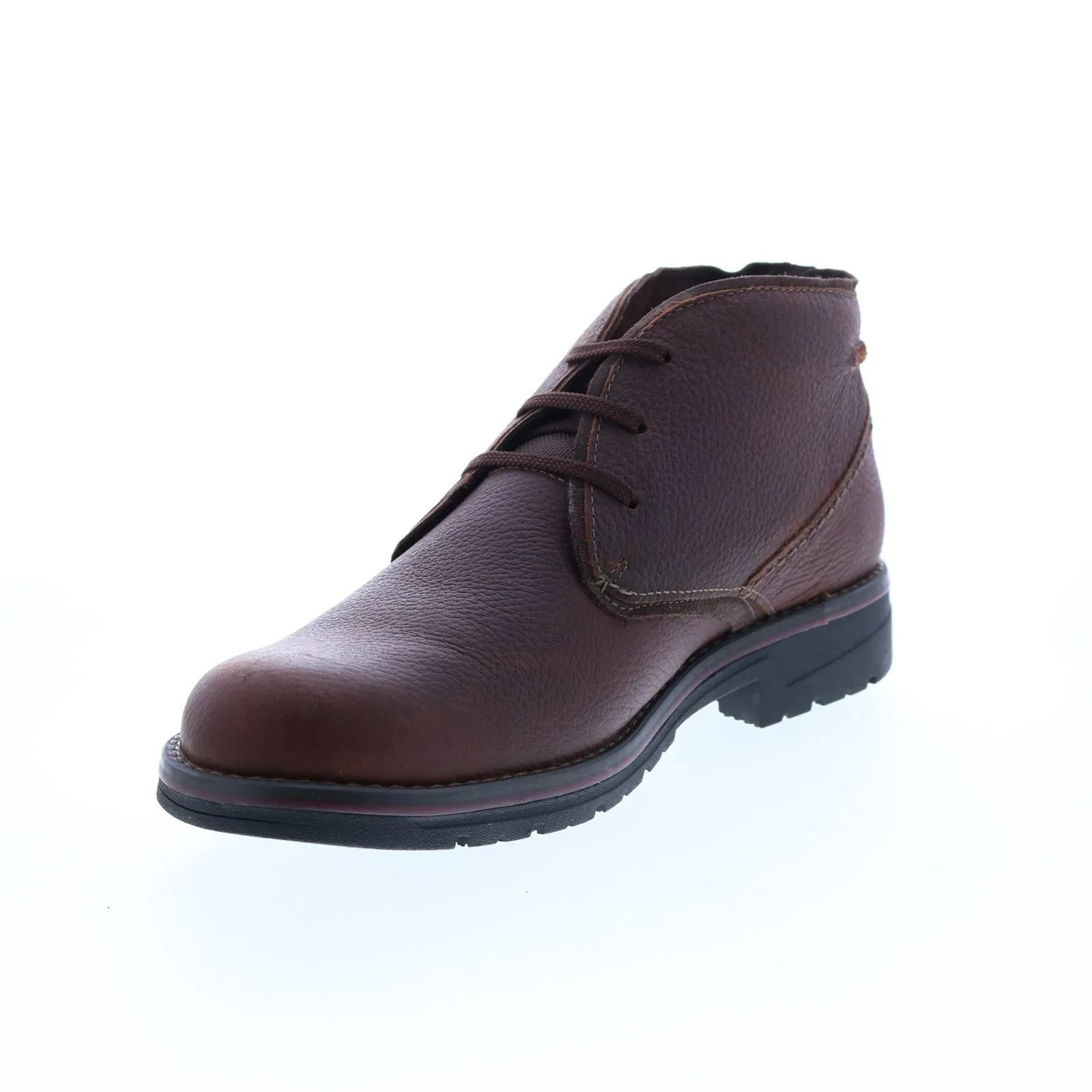 Brown Wide Leather Chukka Boots 26163605