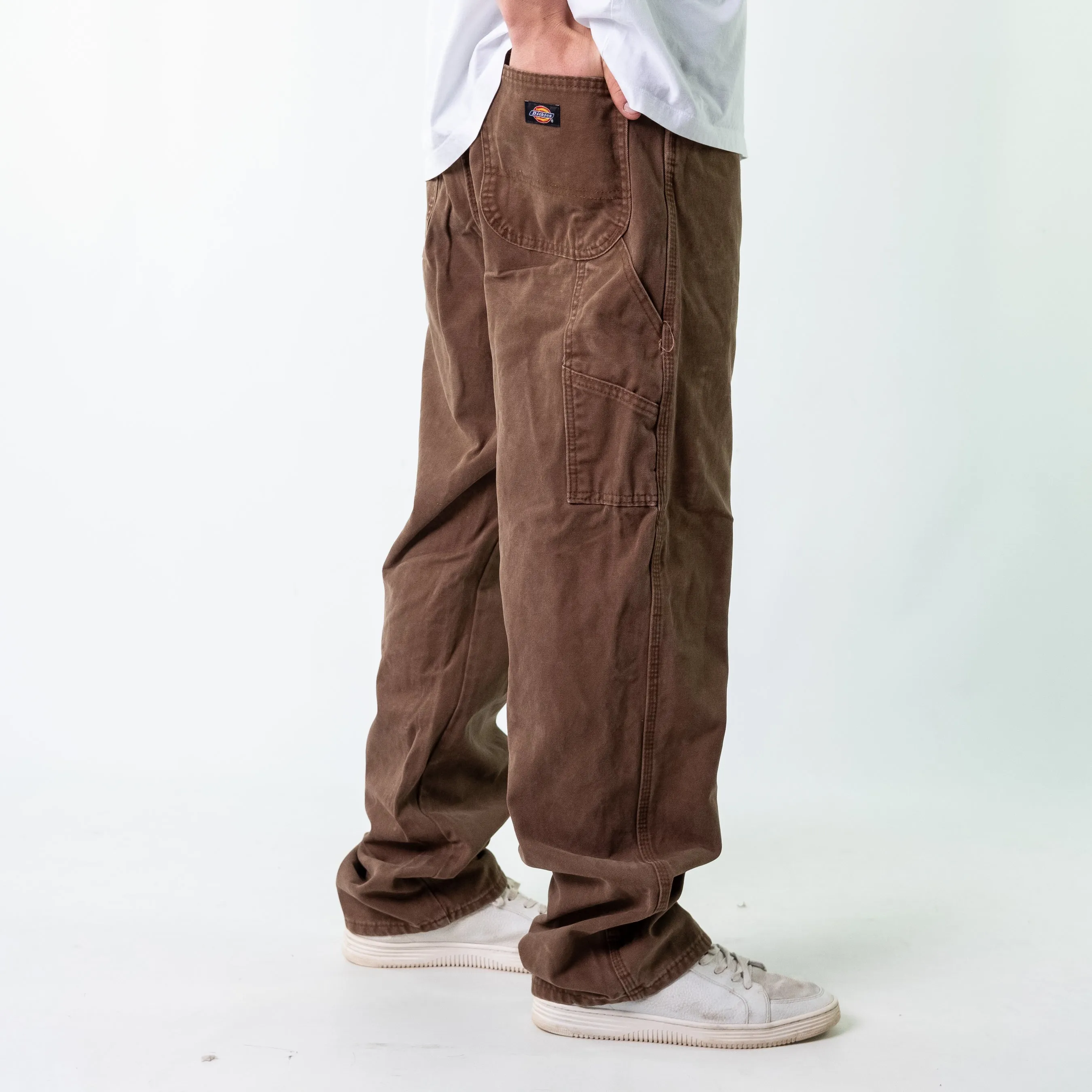 Brown y2ks Dickies Denim Carpenter Jeans Baggy Pants (38x34)