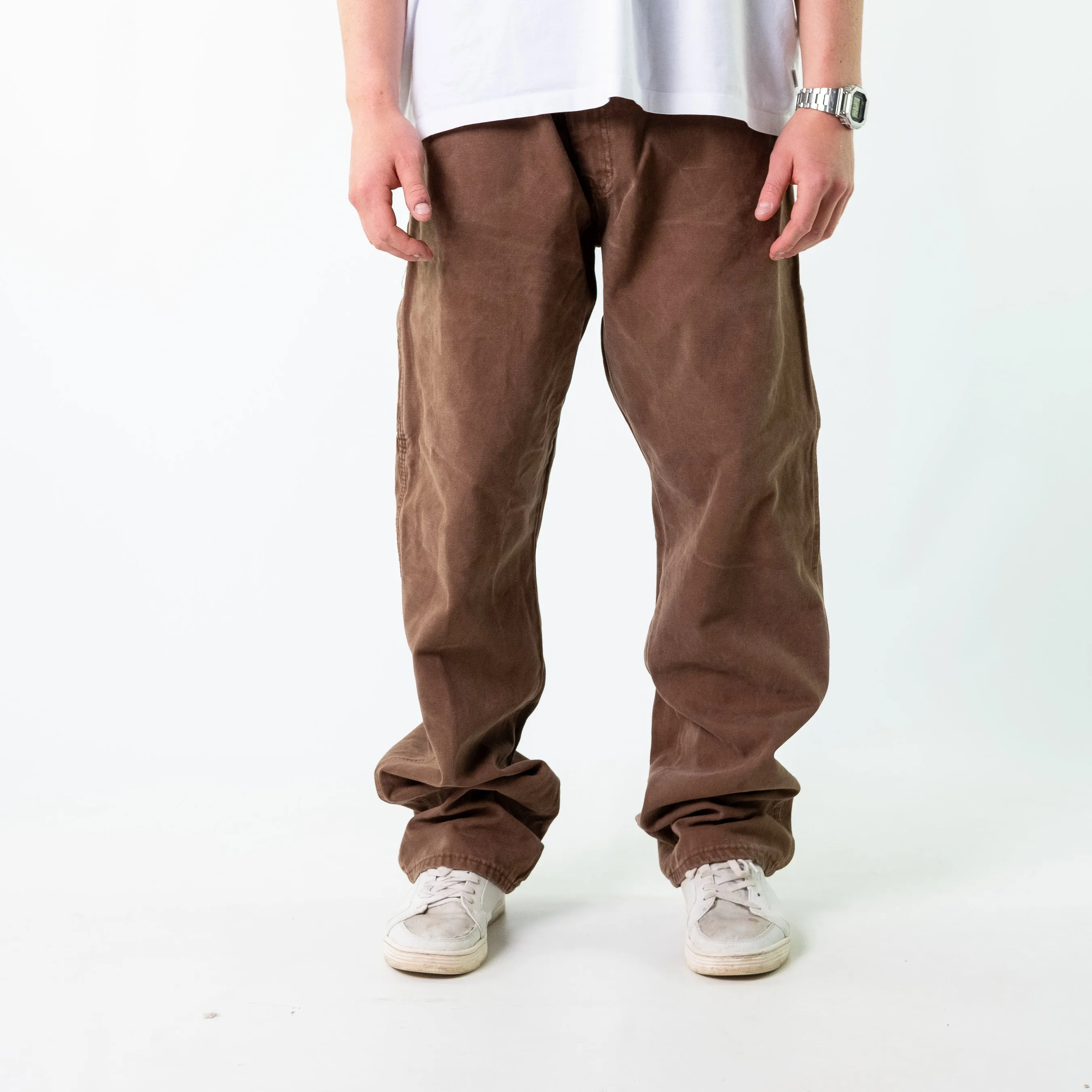 Brown y2ks Dickies Denim Carpenter Jeans Baggy Pants (38x34)