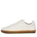 Brunello Cucinelli White Sneakers with Grained Leather and Gum Sole