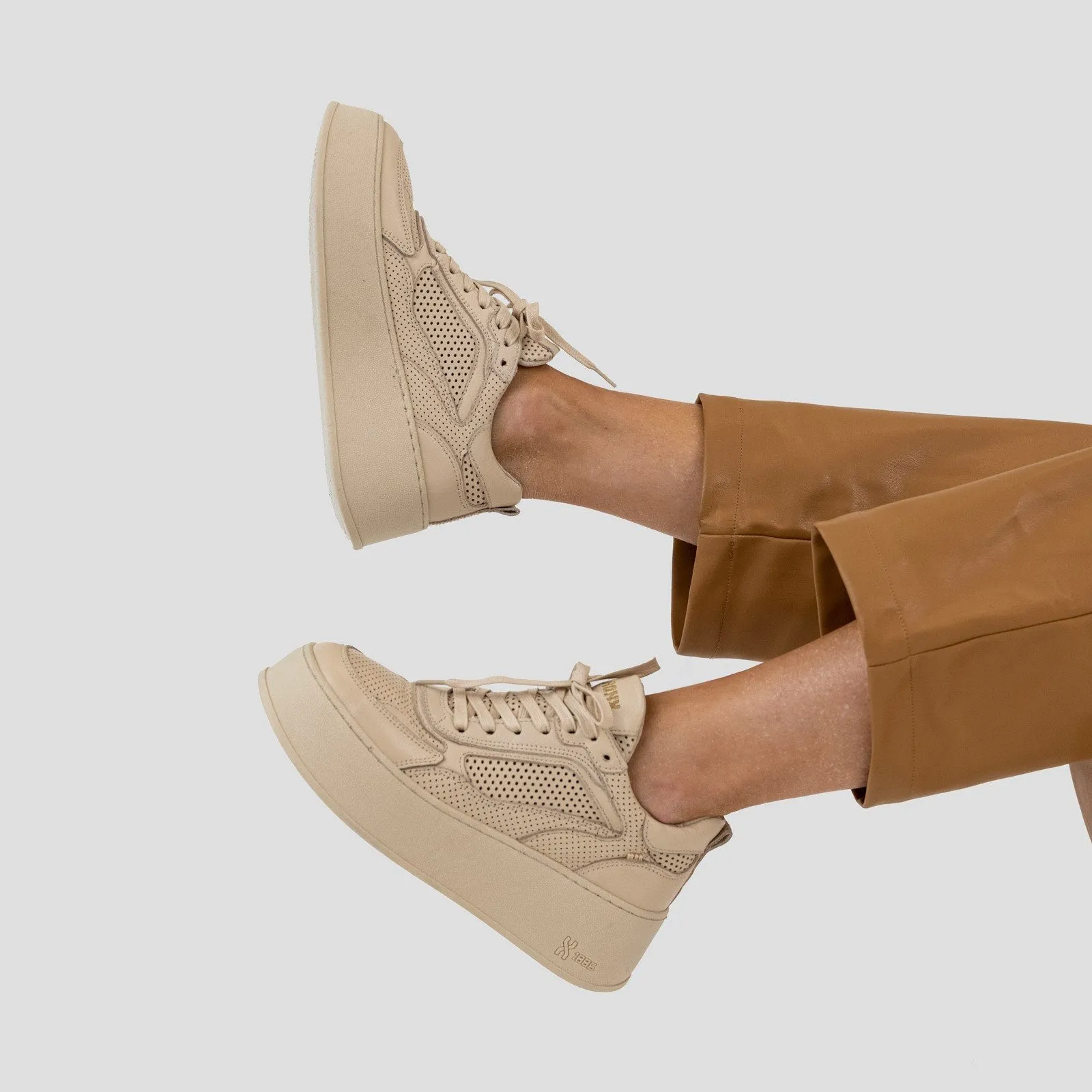 Bumpp In Camel Chunky Sneakers