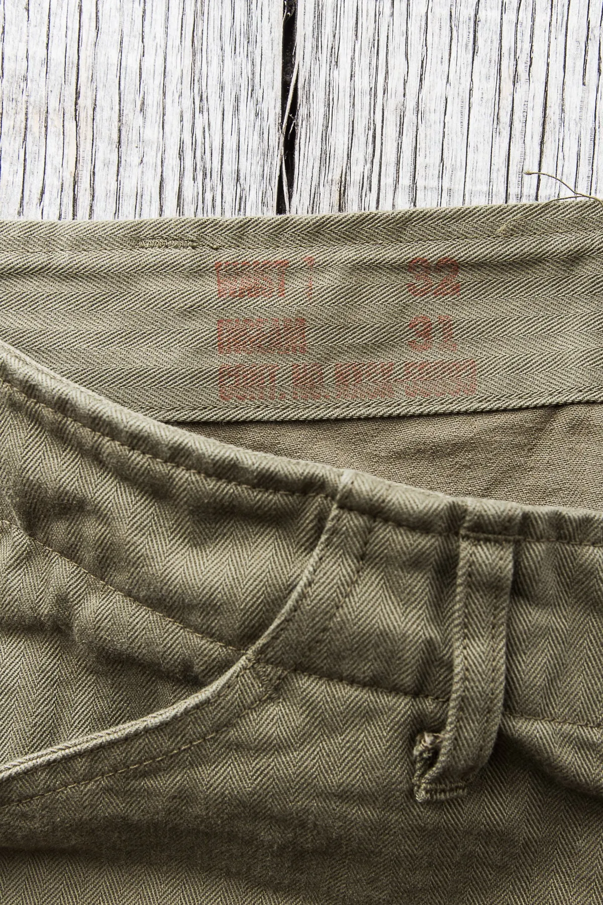 Buzz Rickson's US Navy N3 HBT Twill Trousers