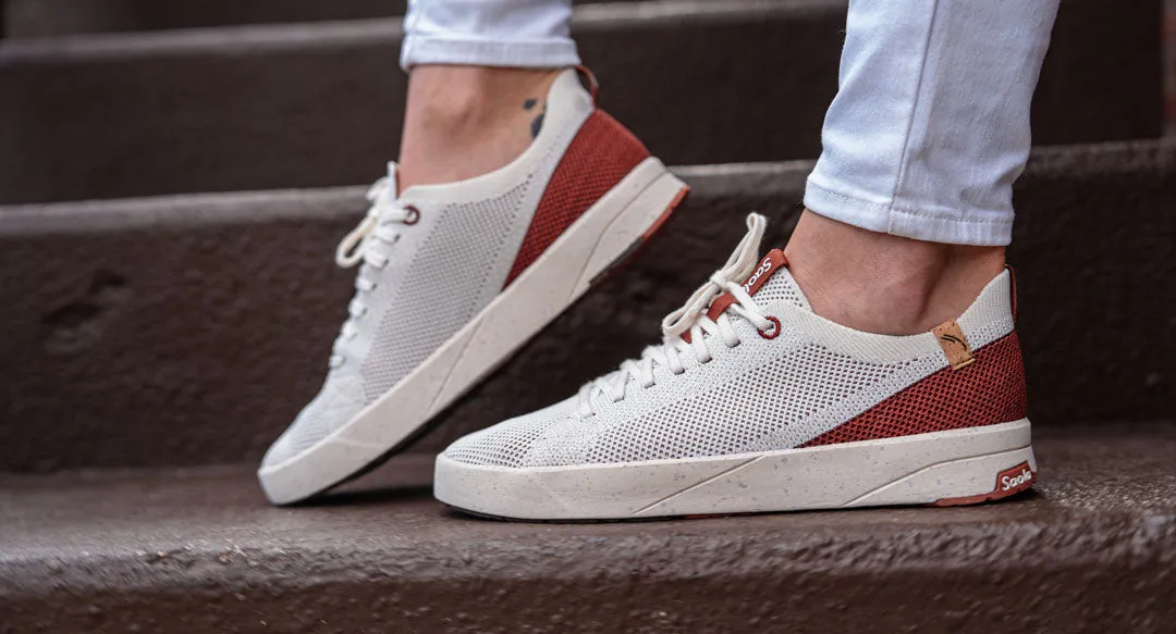 Cannon Knit W 2.0 White / Burgundy