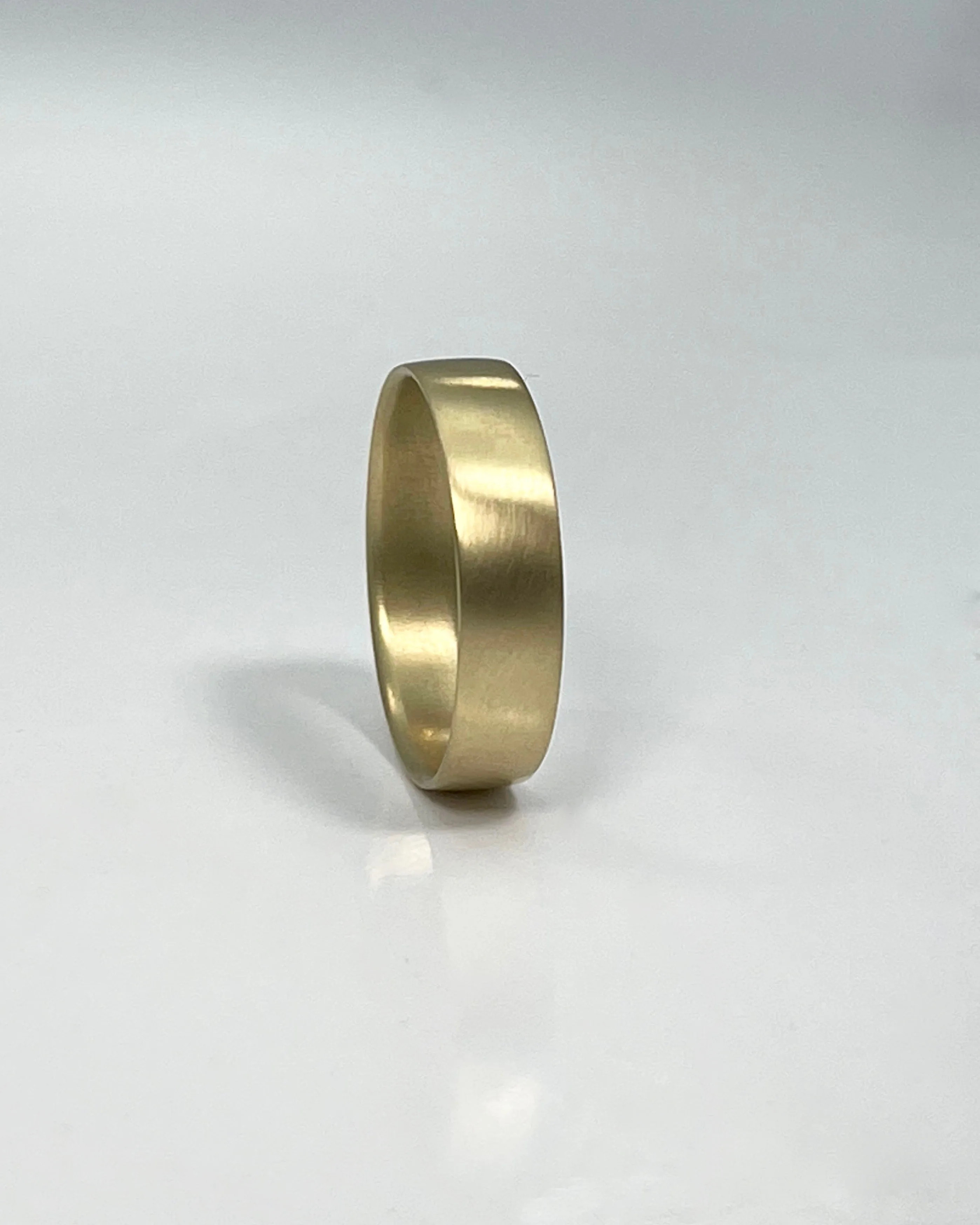 Extra Large Flat Band in 14K by Carla Caruso