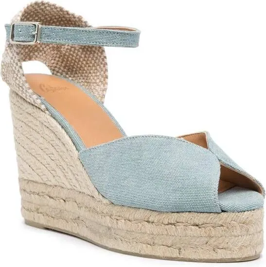 Castañer Bianca wedge-espadrilles Blue