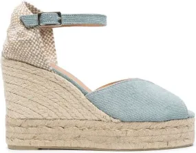 Castañer Bianca wedge-espadrilles Blue