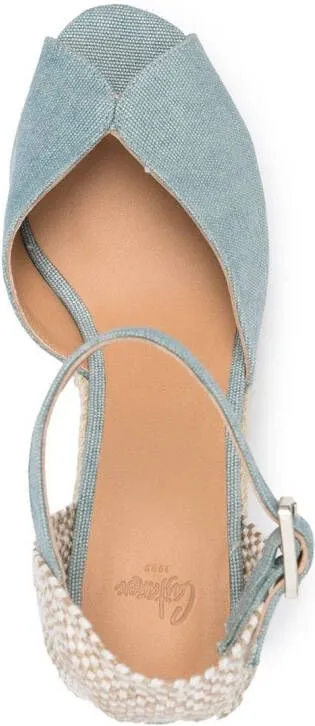 Castañer Bianca wedge-espadrilles Blue