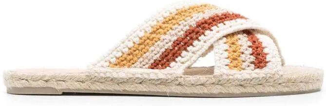 Castañer crochet-knit espadrilles White