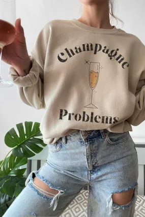 Champagne Graphic Sweatshirt