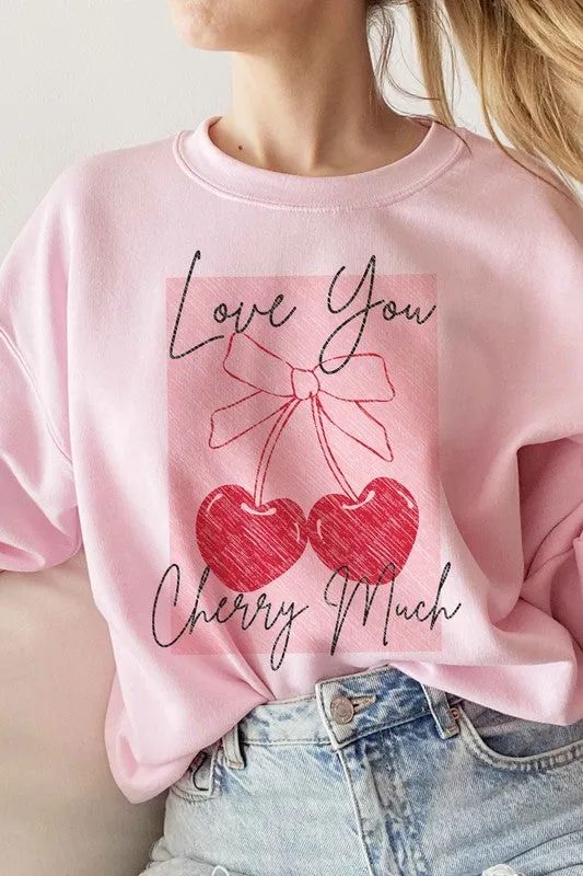 Cherry Graphic Sweatshirt Love