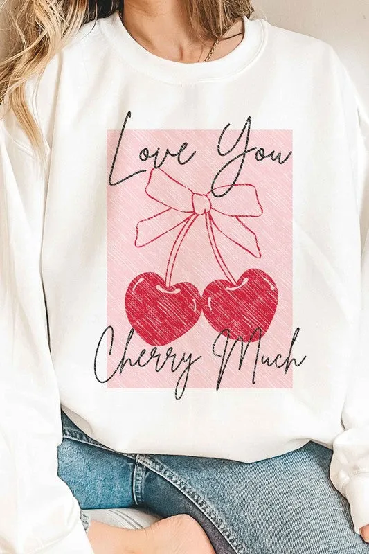 Cherry Graphic Sweatshirt Love