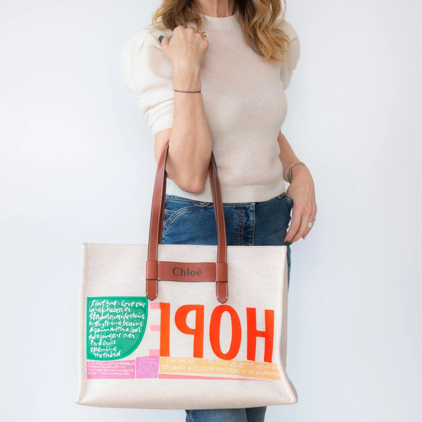 Chloe Cotton Hope Bag