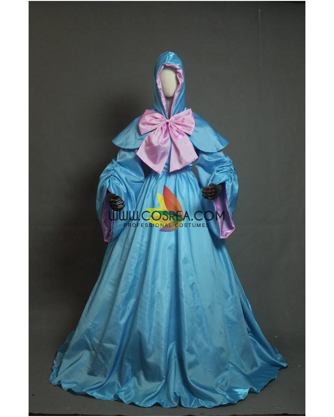 Cinderella Fairy Godmother Satin Cosplay Dress