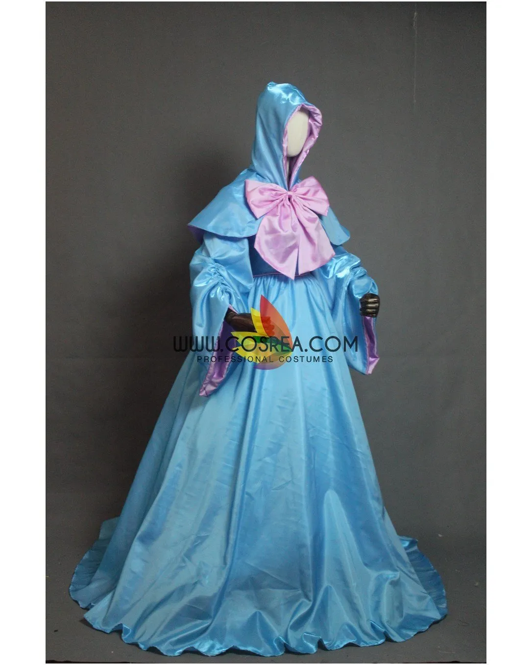 Cinderella Fairy Godmother Satin Cosplay Dress