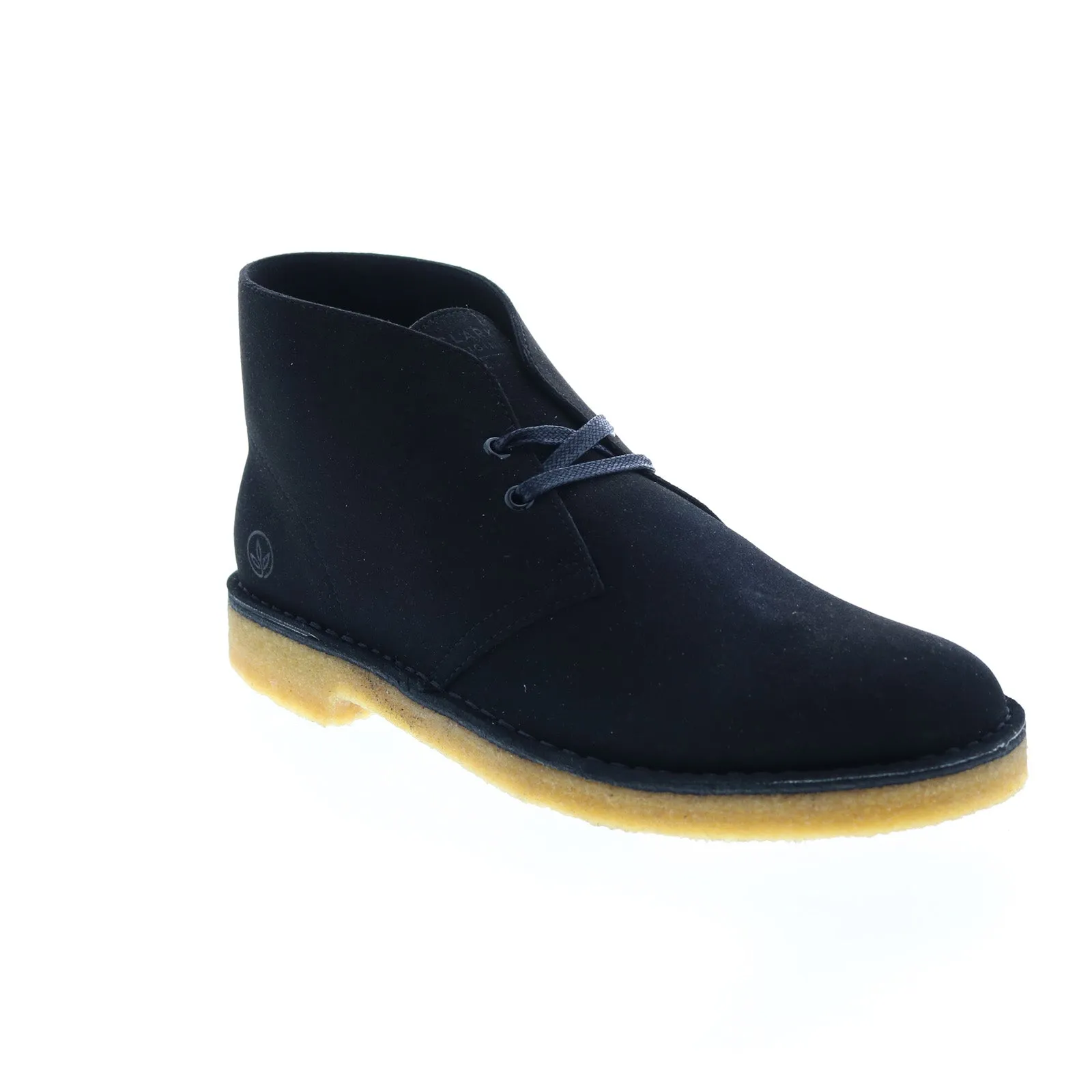 Clarks Black Suede Desert Boots for Men - Lace Up Chukka Style