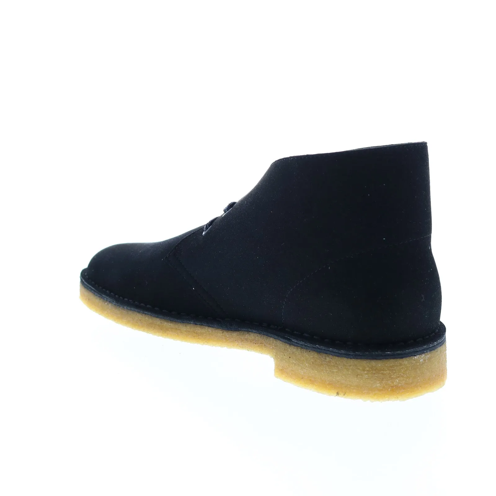 Clarks Black Suede Desert Boots for Men - Lace Up Chukka Style