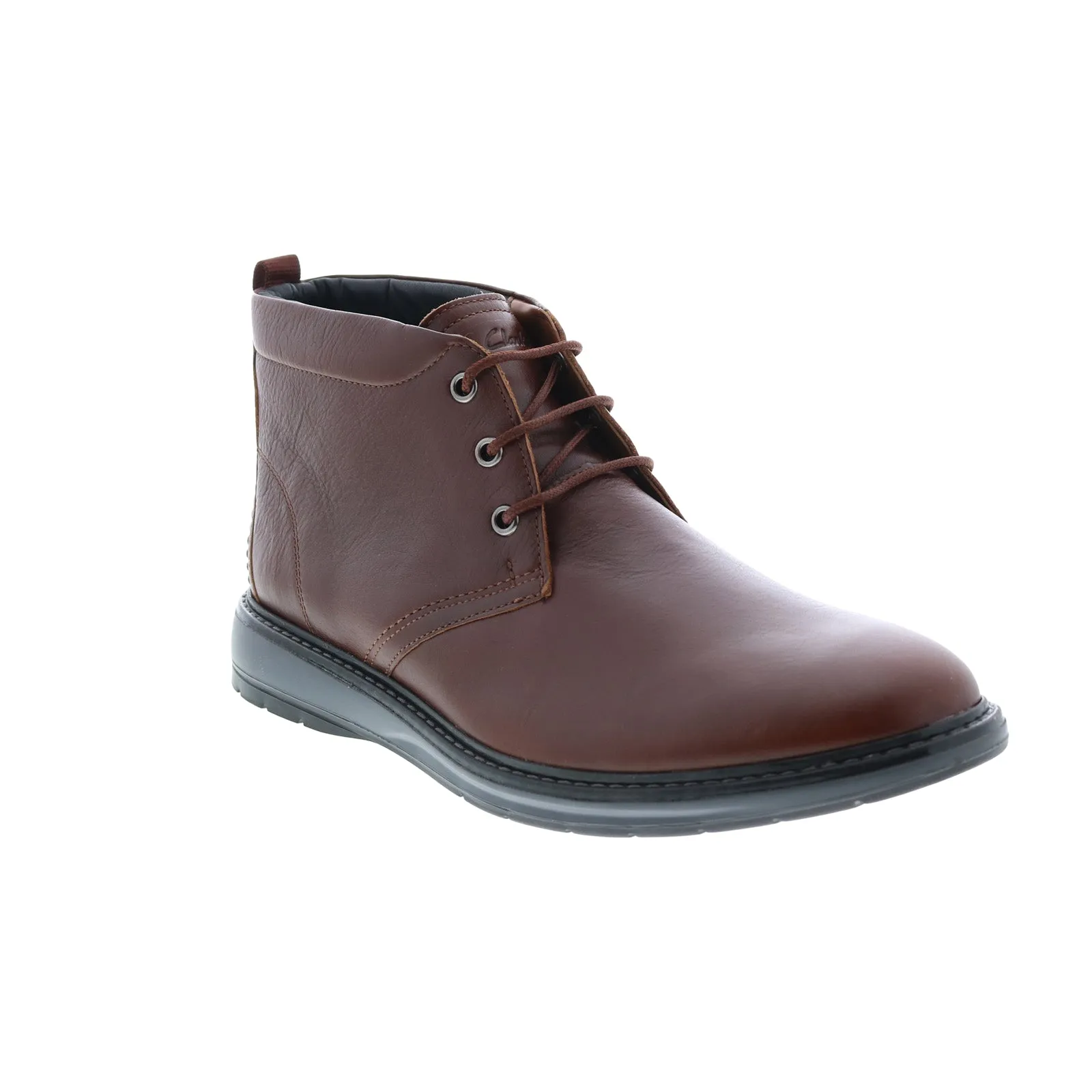 Clarks Men's Brown Leather Chukka Boots, Lace Up Desert Style - Model 26162976.