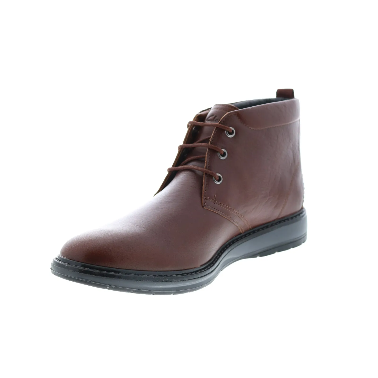 Clarks Men's Brown Leather Chukka Boots, Lace Up Desert Style - Model 26162976.