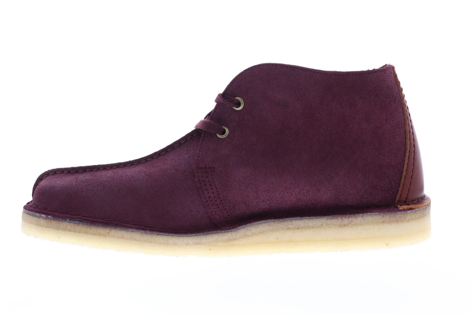 Clarks Men's Burgundy Suede Desert Trek Hi Chukka Boots