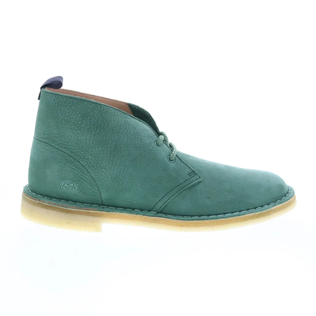 Clarks Men's Green Nubuck Chukka Boots