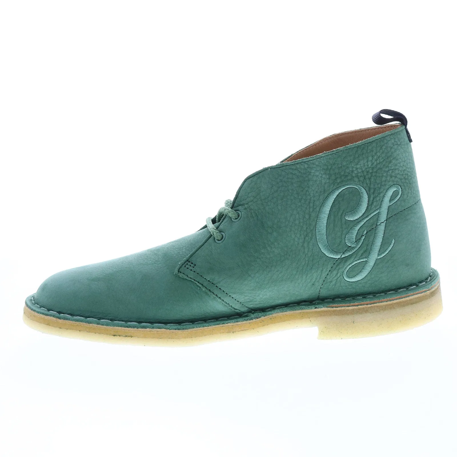 Clarks Men's Green Nubuck Chukka Boots